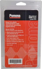 Pomona - Electrical Test Equipment Leads Set - Use with AmProbes Multimeters, Fluke Multimeters, H.P. Multimeters, Tektronix Multimeters, Wavetek Digital Multimeters - Exact Tool & Supply
