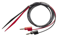 Pomona - Black/Red Electrical Test Equipment Plug Tweezer - Use with Digital Multimeters - Exact Tool & Supply