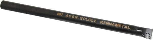 Kennametal - 15.24mm Min Bore Diam, 8" OAL, 1/2" Shank Diam, A-SCLC Indexable Boring Bar - CC.. Insert, Screw Holding Method - Exact Tool & Supply