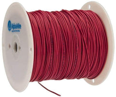 Alpha Wire - 16 AWG, 26 Strand, 305 m OAL, Tinned Copper Hook Up Wire - Red PVC Jacket, 0.092" Diam - Exact Tool & Supply