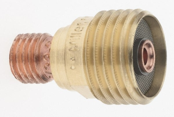 Weldcraft - TIG Torch Collets & Collet Bodies; Type: Gas Lens Collet Body; Gas Lens Collet Bodies ; Size: 1/8 (Inch); Metric Size: 3.20 ; Industry Specification: 995795S ; Suitable For: WP-17, 17V, 18, 18P, 18V, 26, 26V - Exact Tool & Supply
