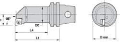 Kennametal - Right Hand Cut, 20mm Min Bore Diam, Size KM32 Steel Modular Boring Cutting Unit Head - 2.2047" Max Bore Depth, Through Coolant, Compatible with CP.. - Exact Tool & Supply