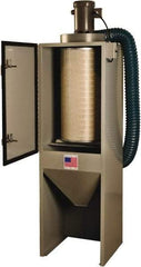 Value Collection - 1-1/2 hp, 600 CFM Sandblaster Dust Collector - 76" High x 21" Diam - Exact Tool & Supply