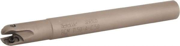 Iscar - 1/2" Cut Diam, 0.4" Max Depth of Cut, 1/2" Shank Diam, 4.72" OAL, Indexable Ball Nose End Mill - 1.18" Head Length, Straight Shank, BCM Toolholder, BCR... Insert - Exact Tool & Supply
