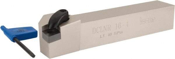 Iscar - DCLN, Right Hand Cut, 95° Lead Angle, 1" Shank Height x 1" Shank Width, Negative Rake Indexable Turning Toolholder - 6" OAL, CN.. Insert Compatibility, Series Isoturn - Exact Tool & Supply