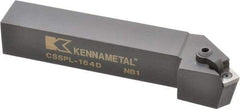Kennametal - CSSP, Left Hand Cut, 45° Lead Angle, 1" Shank Height x 1" Shank Width, Positive Rake Indexable Turning Toolholder - 6" OAL, SP..42. Insert Compatibility, Series Kendex - Exact Tool & Supply