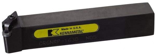 Kennametal - CRGN, Right Hand Cut, 8° Lead Angle, 1" Shank Height x 1" Shank Width, Negative Rake Indexable Turning Toolholder - 6" OAL, RN..42. Insert Compatibility, Series Kendex - Exact Tool & Supply