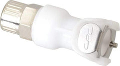 CPC Colder Products - 3/8" OD, Acetal Push-to-Connect Male Connector - 120 Max psi, White - Exact Tool & Supply