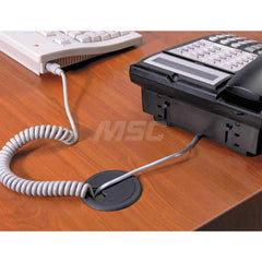 Master Caster - Office Machine Supplies & Accessories; Office Machine/Equipment Accessory Type: Grommet ; For Use With: Desktops & Work Surfaces. ; Color: Black - Exact Tool & Supply