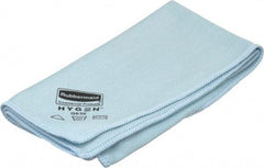 Rubbermaid - Dry Microfiber Wipes - 16" x 16" Sheet Size, Blue - Exact Tool & Supply