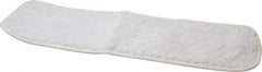Rubbermaid - 18-1/2" Long x 5-1/2" Wide Microfiber Dust Mop Pad - Hook & Loop, White - Exact Tool & Supply