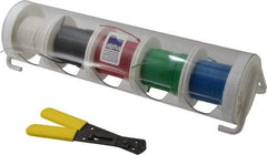 Alpha Wire - 24 AWG, 7 Strand, 500' OAL, Hook Up Wire - Black, Blue, Green, Red & White PVC Jacket, 0.057" Diam - Exact Tool & Supply