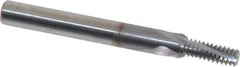 Vargus - #10-32, #12-32 to 3/8-32 UNEF, UNF, 0.15" Cutting Diam, 3 Flute, Solid Carbide Helical Flute Thread Mill - Internal Thread, 0.391" LOC, 1.772" OAL, 3/16" Shank Diam - Exact Tool & Supply