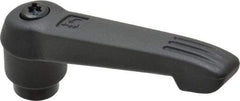 KIPP - 5/16-18, 0.71" Hub Diam, Glass Fiber (Steel Components) Tapped Adjustable Clamping Lever - 2.95" OAL, 1.63" High, 0.47" Hole Depth - Exact Tool & Supply