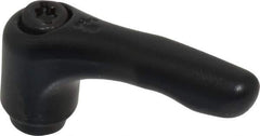 KIPP - M6 x 1.0, 13mm Hub Diam, Zinc Die Cast (Steel Components) Tapped Adjustable Clamping Lever - 47mm OAL, 31mm High, 9mm Hole Depth - Exact Tool & Supply