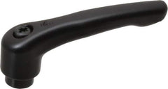 KIPP - 1/4-20, 0.73" Hub Diam, Zinc Die Cast (Steel Components) Tapped Adjustable Clamping Lever - 2.93" OAL, 1.67" High, 0.47" Hole Depth - Exact Tool & Supply