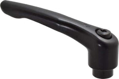 KIPP - 1/2-13, 1.06" Hub Diam, Zinc Die Cast (Steel Components) Tapped Adjustable Clamping Lever - 4.29" OAL, 2.48" High, 0.67" Hole Depth - Exact Tool & Supply