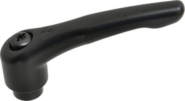 KIPP - M10 x 1.5, 27mm Hub Diam, Zinc Die Cast (Steel Components) Tapped Adjustable Clamping Lever - 109mm OAL, 63mm High, 17mm Hole Depth - Exact Tool & Supply