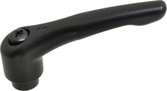 KIPP - M10 x 1.5, 27mm Hub Diam, Zinc Die Cast (Steel Components) Tapped Adjustable Clamping Lever - 109mm OAL, 63mm High, 17mm Hole Depth - Exact Tool & Supply