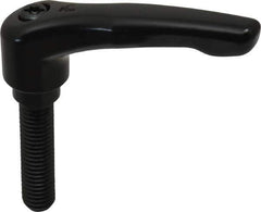 KIPP - M10 x 1.5, 18.5mm Hub Diam, Zinc Die Cast (Steel Components) Metric Threaded Stud Adjustable Clamping Lever - 40mm Stud Length, 74.5mm OAL, 42.5mm High - Exact Tool & Supply