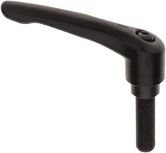 KIPP - M16 x 2.0, 31mm Hub Diam, Zinc Die Cast (Steel Components) Metric Threaded Stud Adjustable Clamping Lever - 50mm Stud Length, 126mm OAL, 73mm High - Exact Tool & Supply