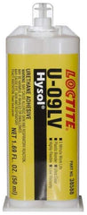 Loctite - 50 mL Cartridge Two Part Epoxy - 10 min Working Time, 1,146 psi Shear Strength, Series U-09LV - Exact Tool & Supply