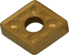 Kennametal - CNMG322 P Grade KC730 Carbide Turning Insert - TiN Finish, 80° Diamond, 3/8" Inscr Circle, 1/8" Thick, 1/32" Corner Radius - Exact Tool & Supply