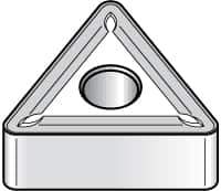Kennametal - TNMG332 Grade KC850 Carbide Turning Insert - TiC/TiCN/TiN Finish, 60° Triangle, 3/8" Inscr Circle, 3/16" Thick, 1/32" Corner Radius - Exact Tool & Supply
