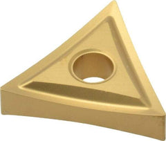 Kennametal - TNMP431 Grade KC850 Carbide Turning Insert - TiC/TiCN/TiN Finish, 60° Triangle, 1/2" Inscr Circle, 3/16" Thick, 1/64" Corner Radius - Exact Tool & Supply
