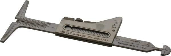 Made in USA - Stainless Steel Weld Gage - Use for Pipe Wall, Fillet and Butt Welds, Checks Thickness of Pipe and Plate, Measures Scribe Lines and Crown Height - Exact Tool & Supply