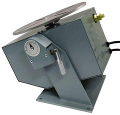 Made in USA - 10-1/2 Inch Wide x 12-3/4 Inch Deep x 9-1/2 Inch High, Welding Positioner with Control Pedal - 200 Lb. Load Capacity, 10 Inch Table - Exact Tool & Supply