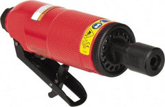 Sioux Tools - 1/4" Collet, Straight Handle, Straight Air Die Grinder - 25,000 RPM, Front Exhaust, 25.43 CFM, 0.7 hp, 6.21 bar, 1/4 NPT - Exact Tool & Supply