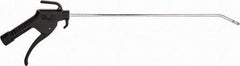 Value Collection - 160 Max psi Bent Fixed Safety Extension Tube Pistol Grip Blow Gun - 1/4 NPT, 14" Tube Length, Plastic - Exact Tool & Supply