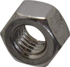 Value Collection - M6x1.00 Metric Coarse Stainless Steel Right Hand Heavy Hex Nut - 10mm Across Flats, 6mm High, Uncoated - Exact Tool & Supply
