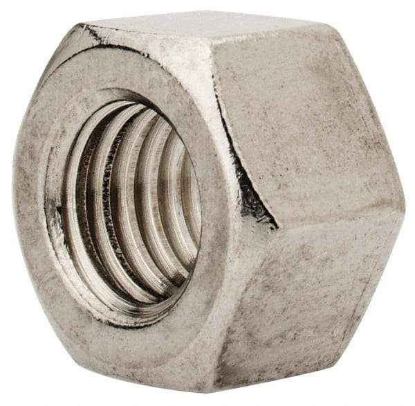 Value Collection - M12x1.75 Metric Coarse Stainless Steel Right Hand Heavy Hex Nut - 19mm Across Flats, 12mm High, Uncoated - Exact Tool & Supply