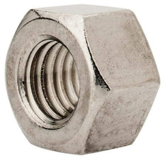Value Collection - M12x1.75 Metric Coarse Stainless Steel Right Hand Heavy Hex Nut - 19mm Across Flats, 12mm High, Uncoated - Exact Tool & Supply