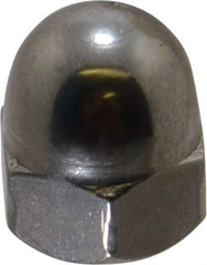 Value Collection - M8x1.25 Metric Coarse, 13mm Width Across Flats, Uncoated, Stainless Steel Acorn Nut - 15mm Overall Height, Austenitic A2, DIN 1587 - Exact Tool & Supply