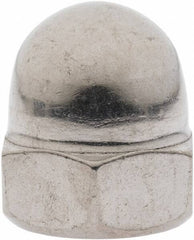 Value Collection - M16x2 Metric Coarse, 24mm Width Across Flats, Uncoated, Stainless Steel Acorn Nut - 28mm Overall Height, Austenitic A2, DIN 1587 - Exact Tool & Supply