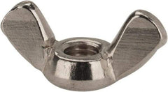 Value Collection - M5x0.80 Metric Coarse, Stainless Steel Standard Wing Nut - Grade 18-8, Austenitic Grade A2, 24mm Wing Span, 11mm Wing Span - Exact Tool & Supply