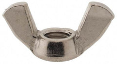 Value Collection - M8x1.25 Metric Coarse, Stainless Steel Standard Wing Nut - Grade 18-8, Austenitic Grade A2, 39mm Wing Span, 20mm Wing Span - Exact Tool & Supply