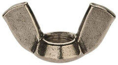 Value Collection - M10x1.50 Metric Coarse, Stainless Steel Standard Wing Nut - Grade 18-8, Austenitic Grade A2, 51mm Wing Span, 25mm Wing Span - Exact Tool & Supply