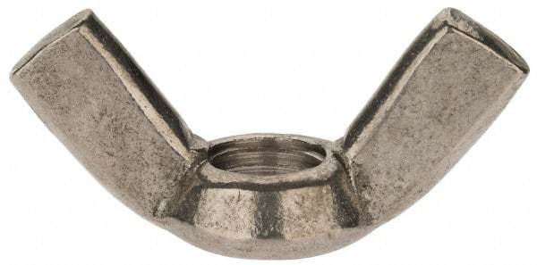 Value Collection - M16x2.00 Metric Coarse, Stainless Steel Standard Wing Nut - Grade 18-8, Austenitic Grade A2, 73mm Wing Span, 37.5mm Wing Span - Exact Tool & Supply