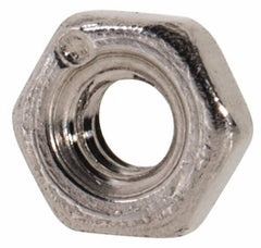 Value Collection - M2x0.40 Metric Coarse Stainless Steel Right Hand Hex Nut - 4mm Across Flats, 1.6mm High, Uncoated - Exact Tool & Supply