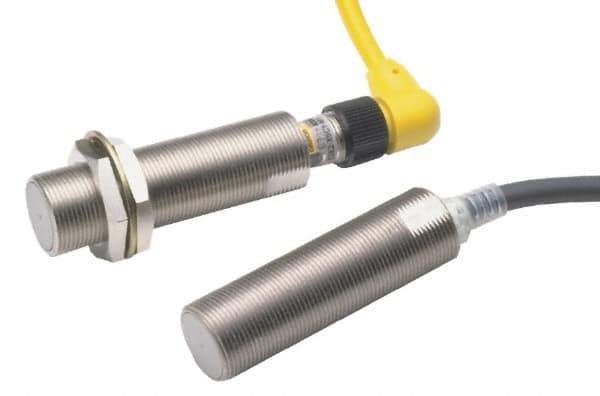 Omron - NC, NC, 2mm Detection, Cylinder Shielded, Inductive Proximity Sensor - 2 Wires, IP67, 12 to 24 VDC, M12x1 Thread, 69mm Long x 21mm Wide - Exact Tool & Supply