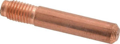 Miller Electric - MIG Standard Contact Tip Welder Nozzle/Tip/Insulator - 0.9mm to 0.035" Wire Outside Diam - Exact Tool & Supply