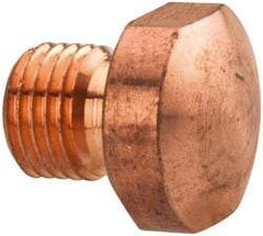 Miller Electric - Threaded Flat Spot Welder Tip - For Use with SW 12 Tong optional 1 Tip for Bottom Tong - Exact Tool & Supply