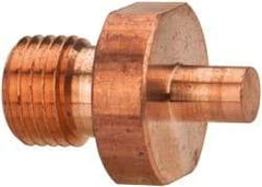 Miller Electric - Threaded Flat Spot Welder Tip - For Use with SW 12 Tong 1 Tip for Bottom Tong - Exact Tool & Supply