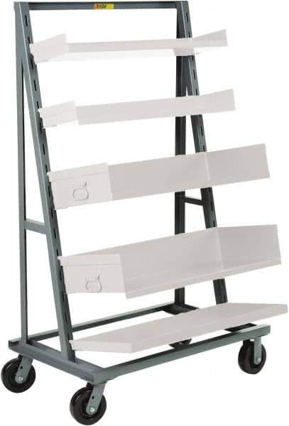 Little Giant - 24" Wide x 67" High x 40" Deep, Adjustable Tray Truck - 2,000 Lb Capacity - Exact Tool & Supply