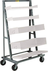 Little Giant - 24" Wide x 67" High x 40" Deep, Adjustable Tray Truck - 2,000 Lb Capacity - Exact Tool & Supply