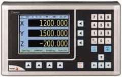 Fagor - 3 Axis, 36" X-Axis Travel, 14" Y-Axis Travel, 6" Z-Axis Travel, Milling DRO System - 0.0002", 0.0005", 0.001" Resolution, 10µm Accuracy, LCD Display - Exact Tool & Supply